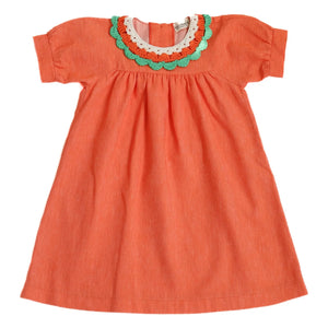 Kalinka - Vestido de Lino Amalia | Naranja