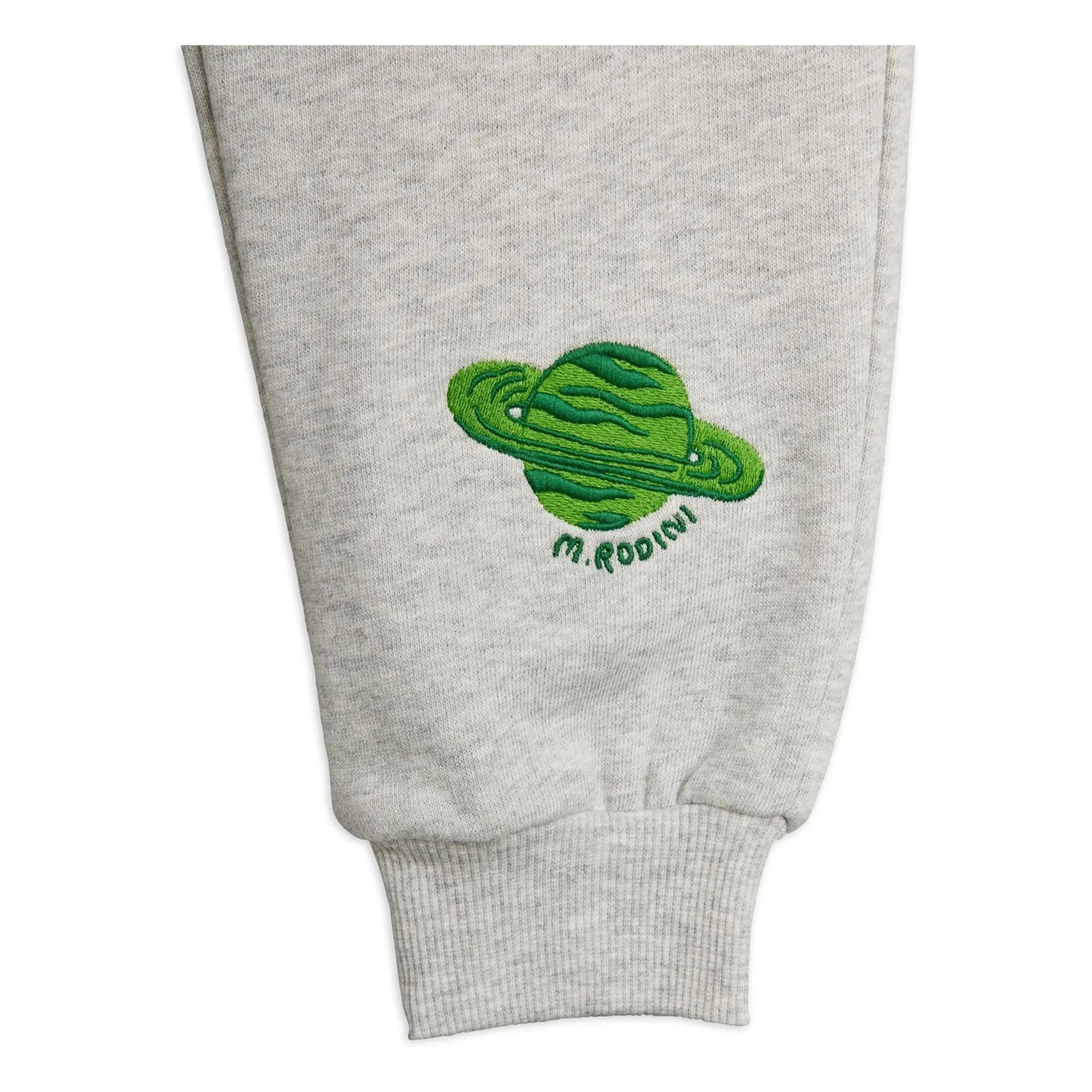 Mini Rodini - Jogger alien de algodón orgánico | Gris jaspeado