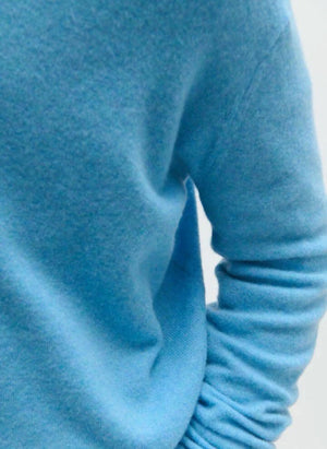 American Vintage - Suéter de lana Raxow | Azul con manchas