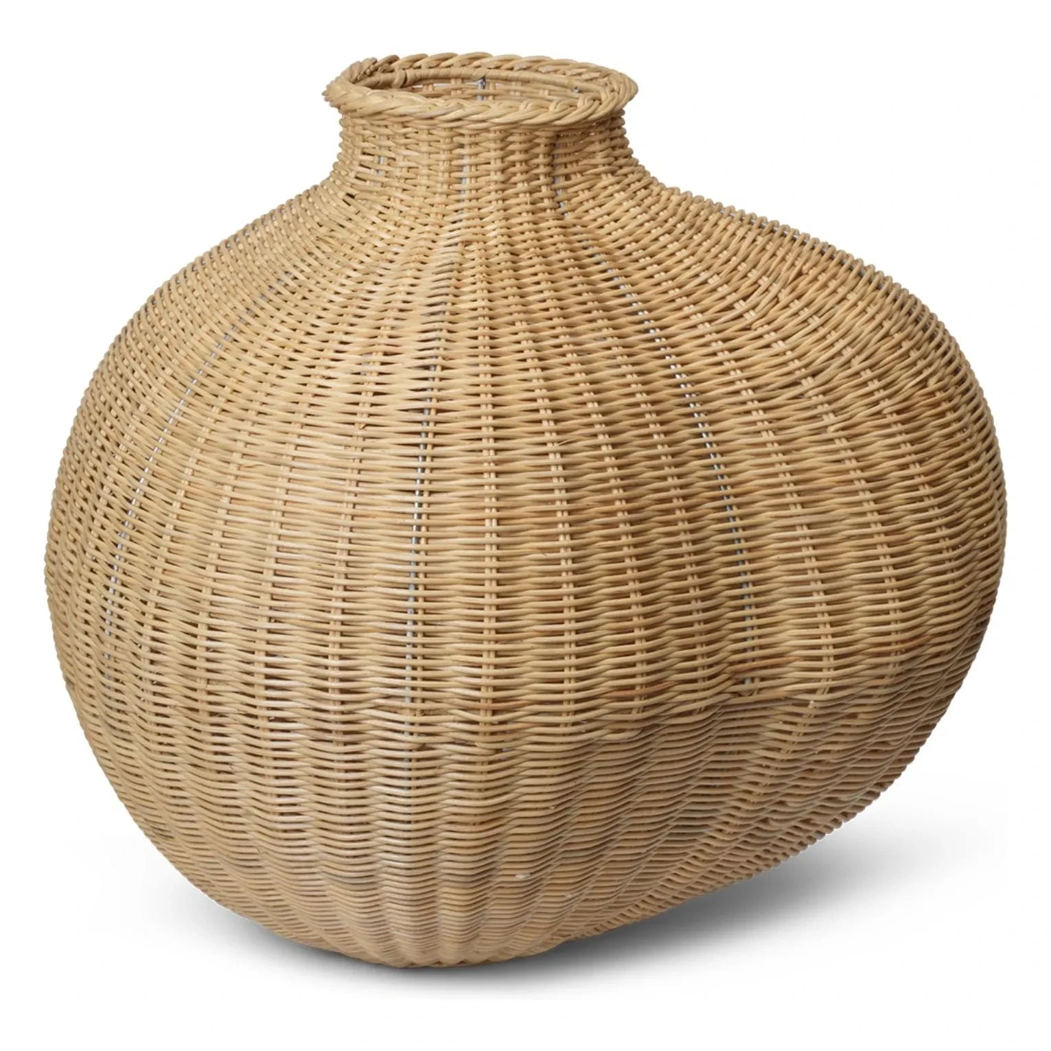 Ferm Living - Jarrón de ratán Bola