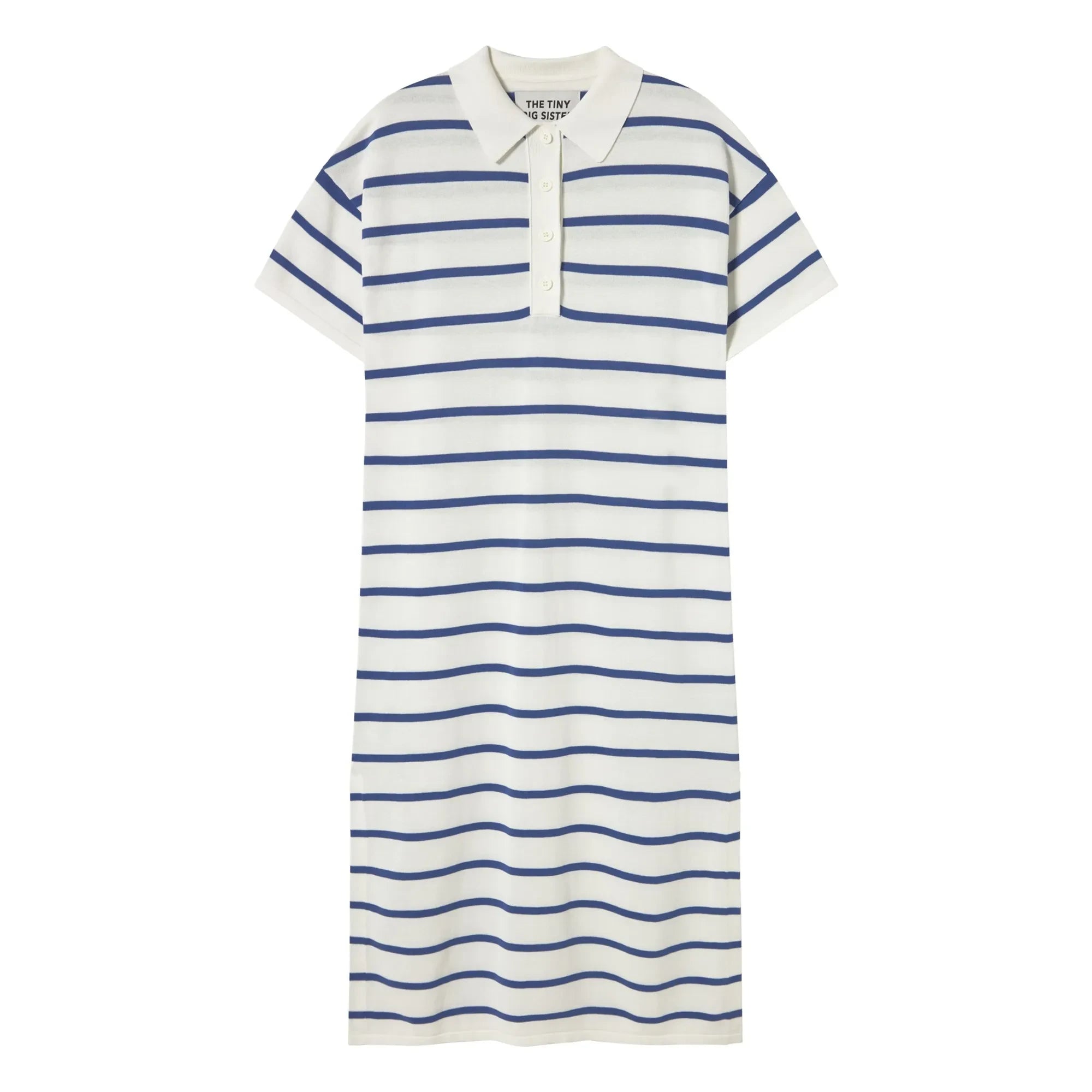 The Tiny Big Sister - Vestido Polo Rayado | Azul