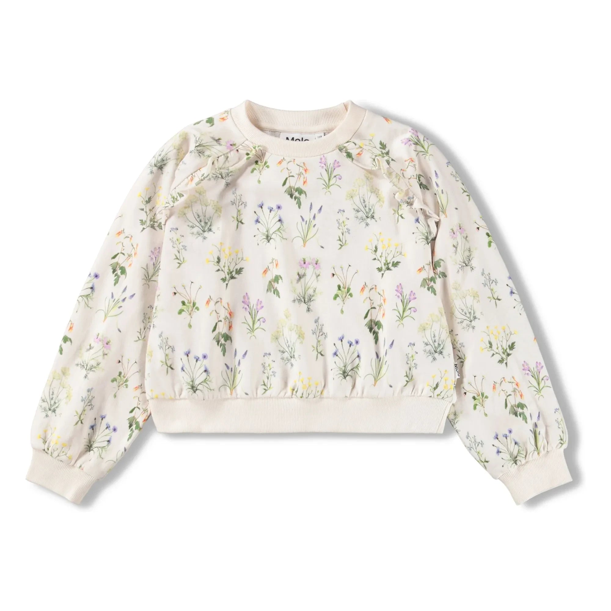 Sudadera Molo - Mabel Fleuri de algodón orgánico | Crudo