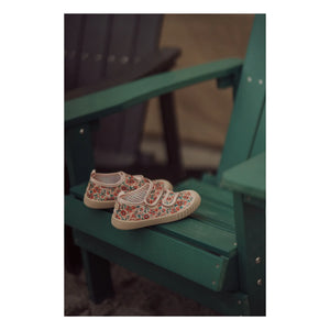 Grech & Co - Flowery Play Zapatillas Rayadas Fibras recicladas | Crudo