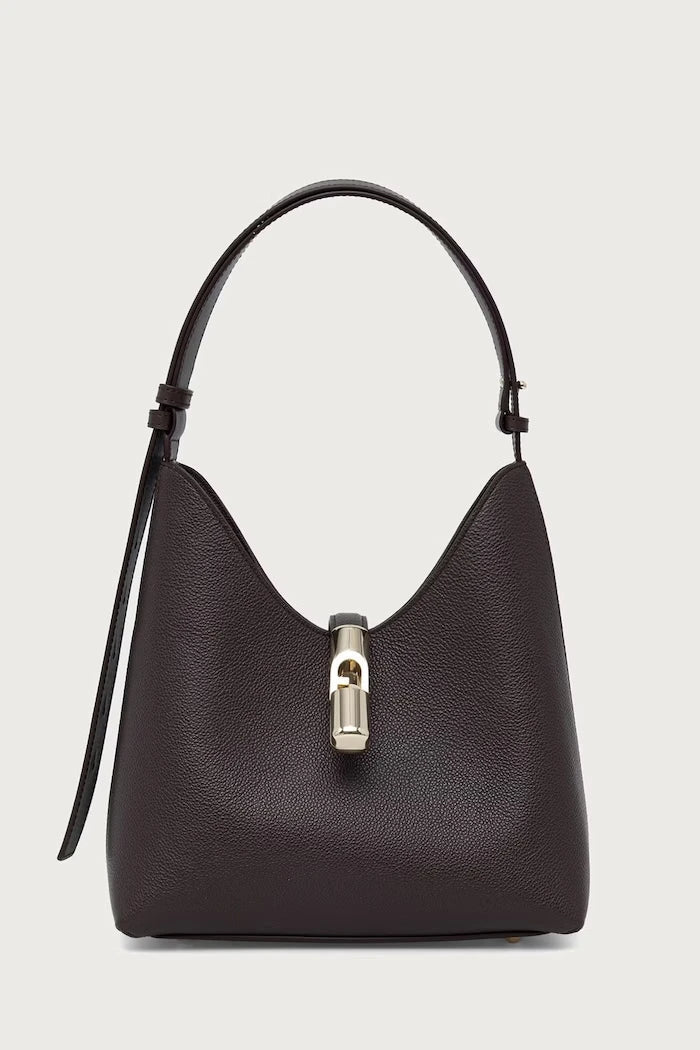 Bolso hobo de piel para mujer Goccia S Hobo