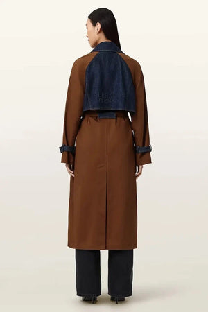 Gabardina de algodón para mujer AllSaints DAYLY TRENCH
