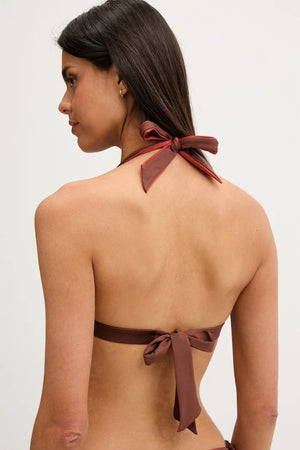 Top de bikini reversible Max Mara Beachwear ABAZIA para mujer