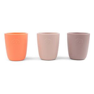Done by deer - Vasos de silicona - Set de 3 | Rosa