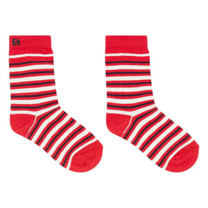 Smallable Kid - Calcetines de rayas Malo | Rojo
