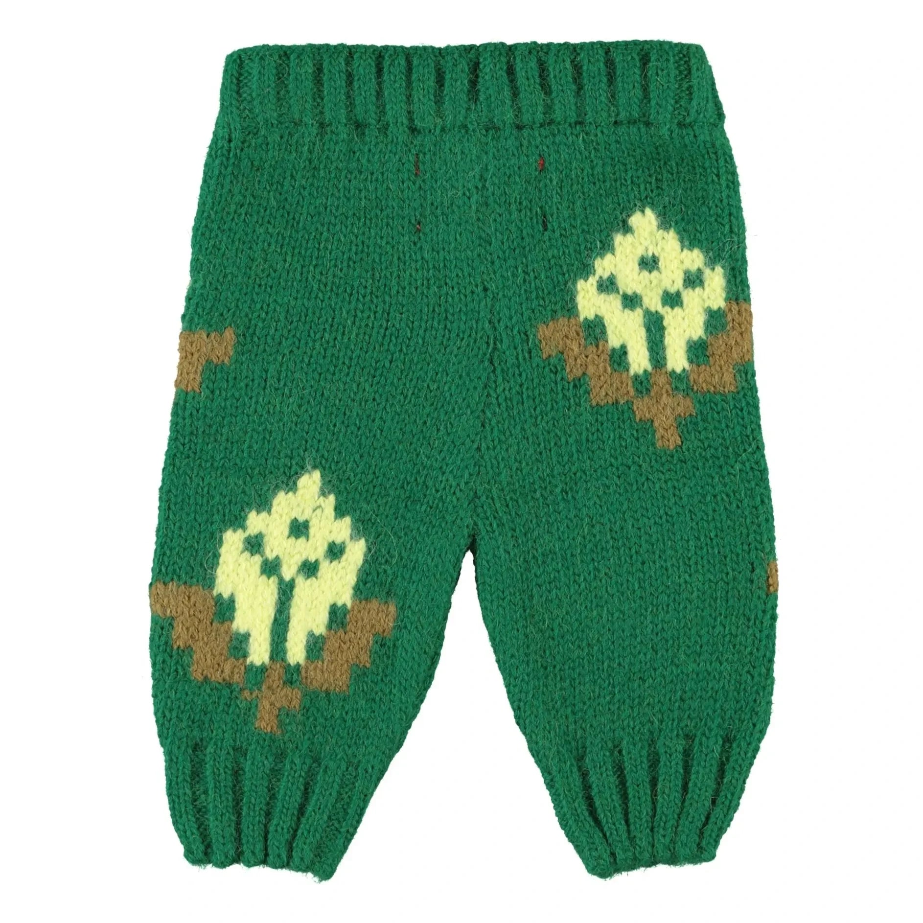 Piupiuchick - Leggings de Rejilla con Estampado de Flores | Verde
