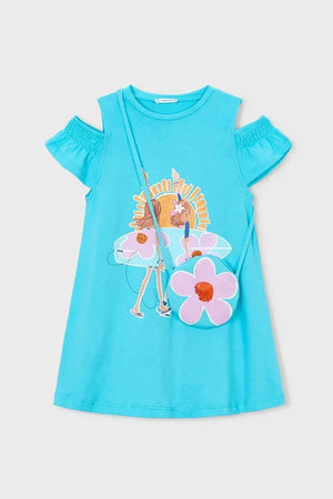 Vestido de algodón para niña Mayoral