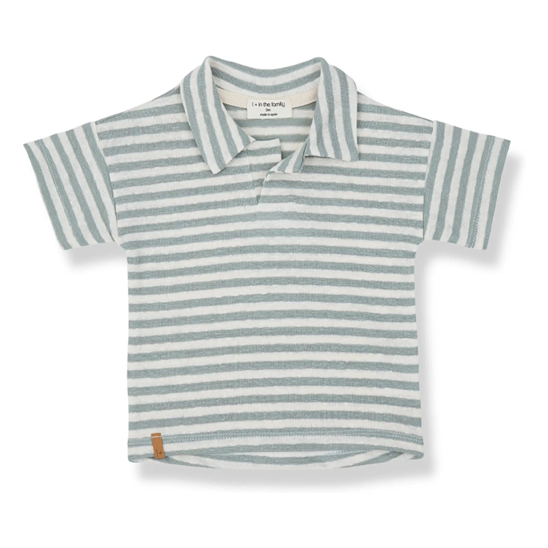 1+ en la familia - Borrassa Polo a Rayas Lino | Agua Verde