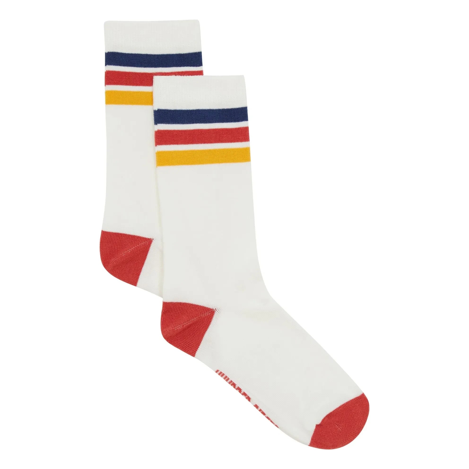 Hundred Pieces - CALCETINES RAYAS CLÁSICAS BLANCO | Crudo