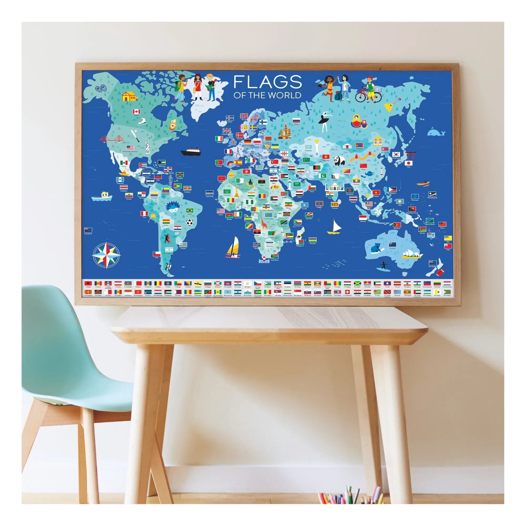 Poppik - Póster Banderas + Pegatinas
