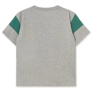 Tinycottons - Camiseta de algodón orgánico Tiny | Gris jaspeado