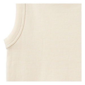 Wheat - Camiseta de tirantes acanalada de algodón orgánico Minka | Marfil