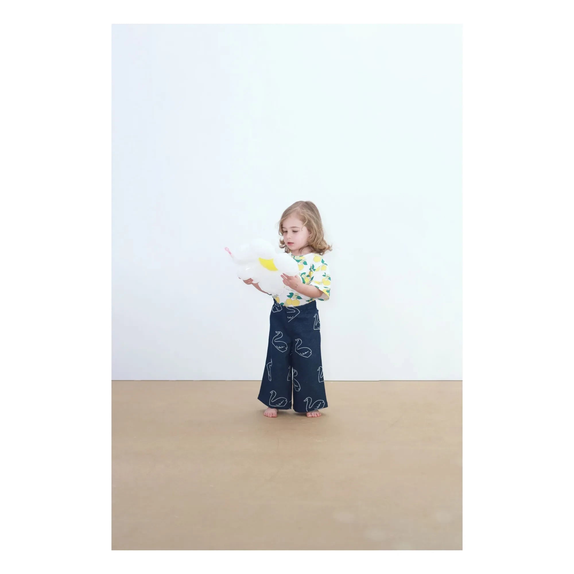Tinycottons - Camiseta de algodón orgánico naranja | Blanco