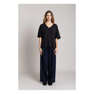 Smallable Mujer - Camiseta de nube de algodón orgánico | Negro