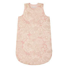 Bonpoint - Saco de dormir Joujou Fleurie de algodón orgánico | Rosa pálido