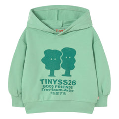 Tinycottons - Sudadera de algodón orgánico Good Friends | Turquesa