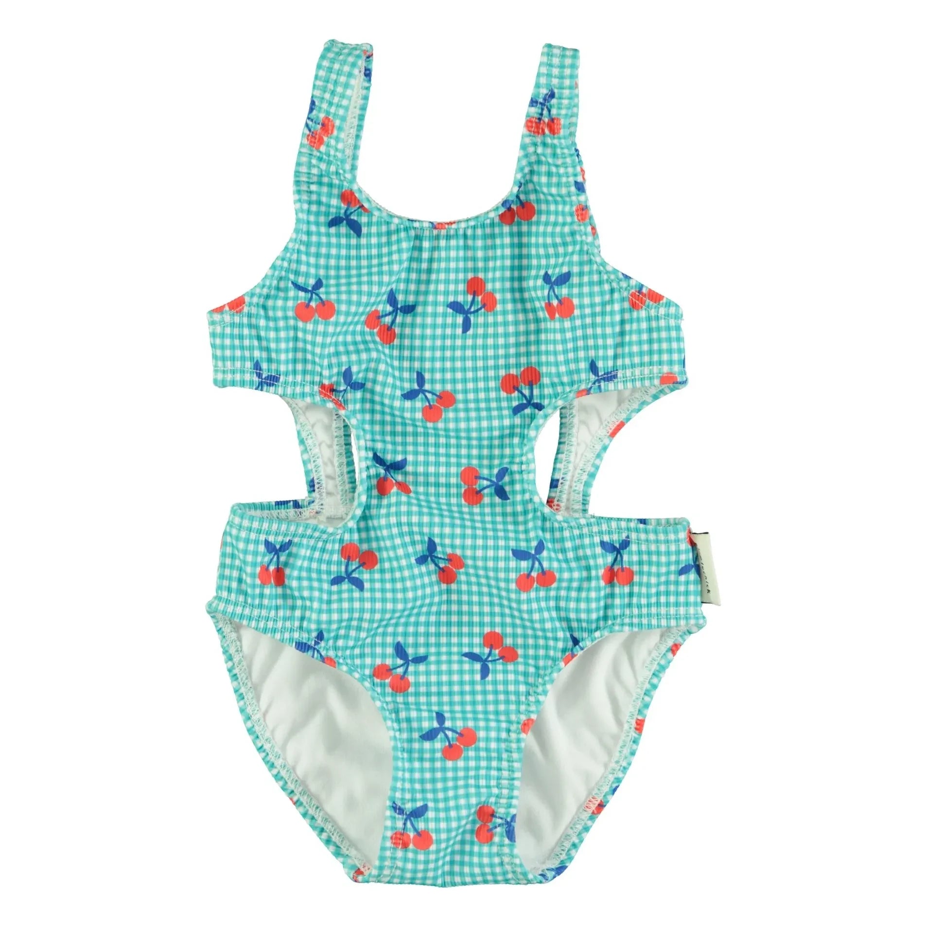 Piupiuchick - Bañador de fibra reciclada Cherry | Turquesa