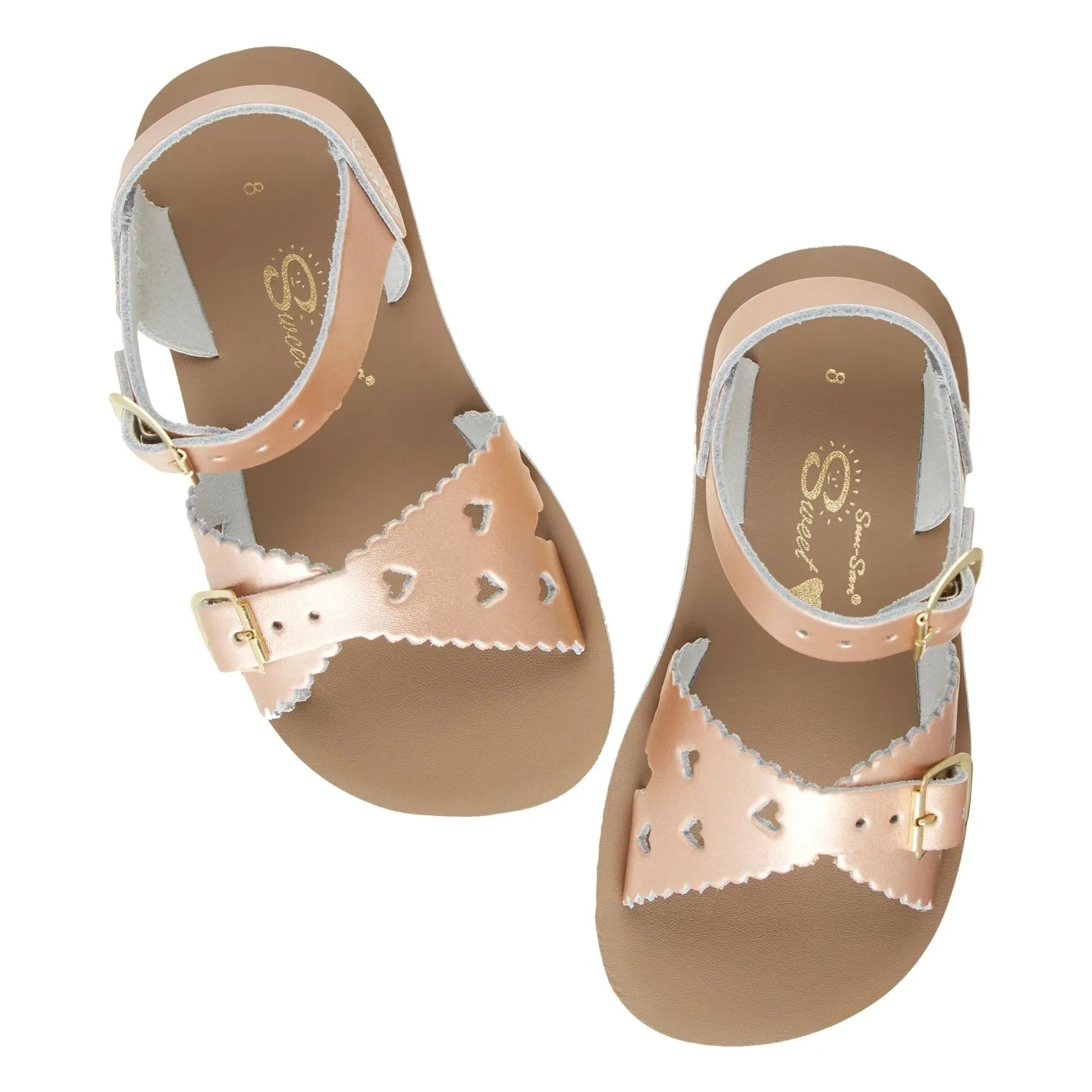 Salt-Water - Sandalias de piel impermeables Sweetheart | Oro Rosa