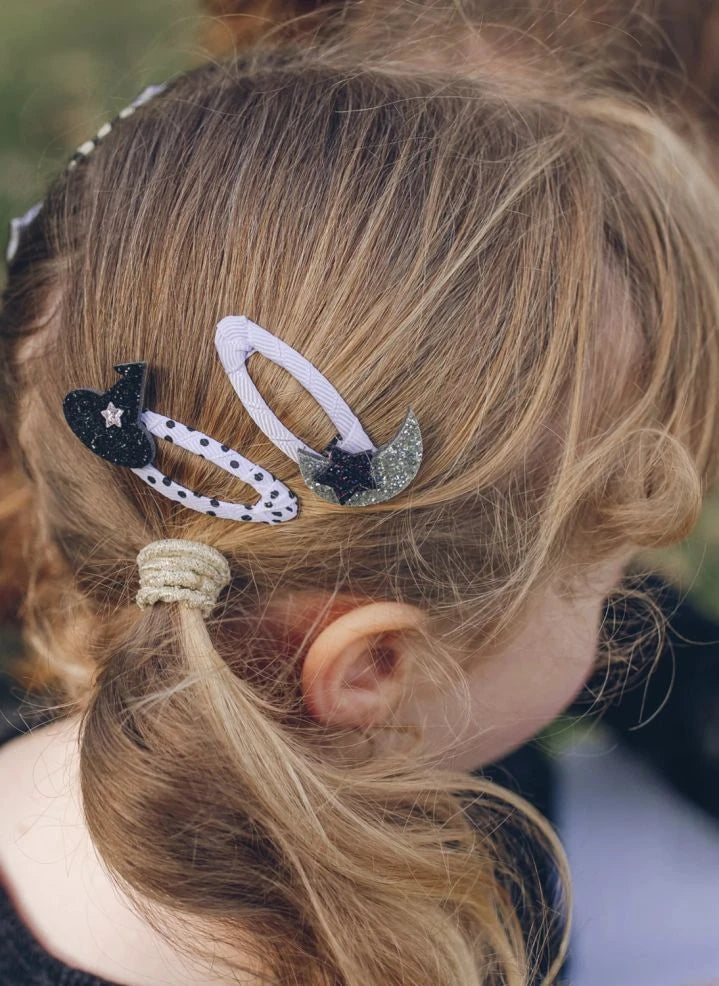 Rockahula Kids - Set de 2 L'heure des Sorcières clips para el pelo | Negro