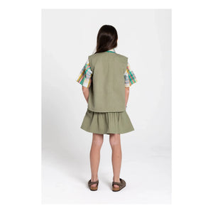 Hundred Pieces - Falda Kaya Fleurie | Verde almendra
