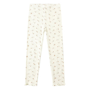 Rylee + Cru - Leggings acanalados con estampado floral | Crudo