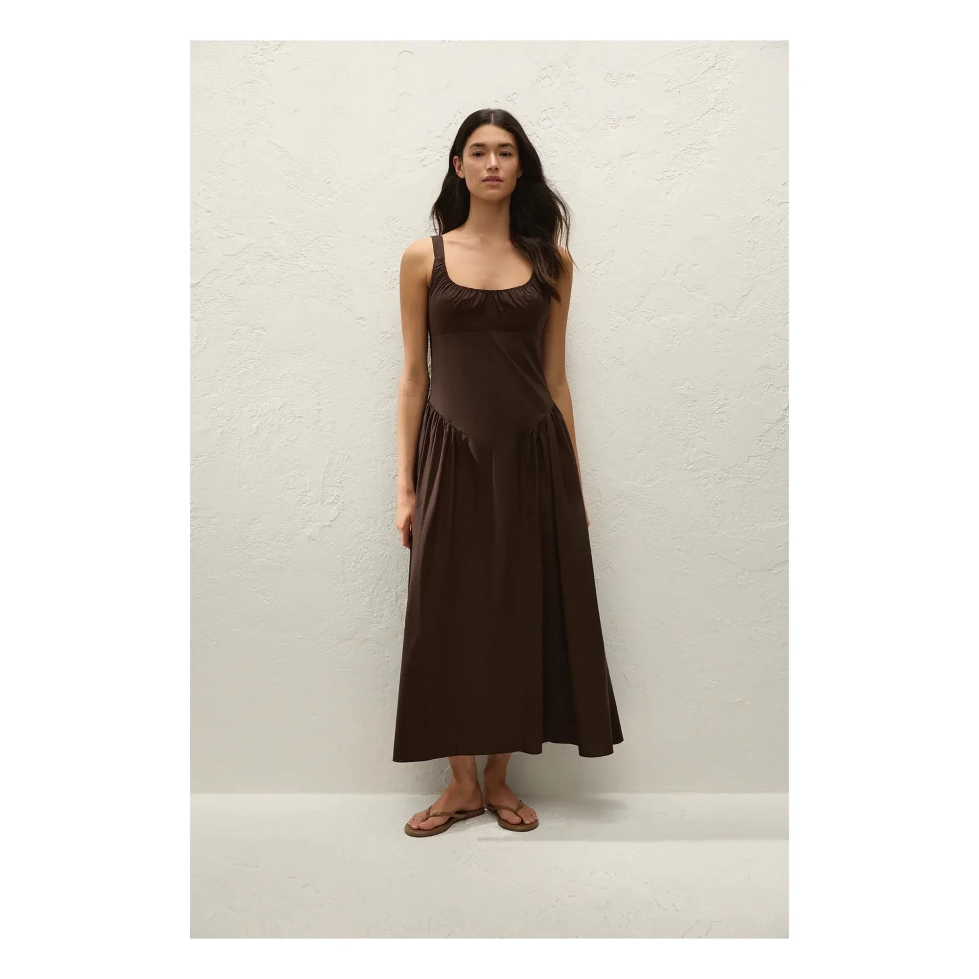 Faithfull the Brand - Vestido de algodón Marcella | Café