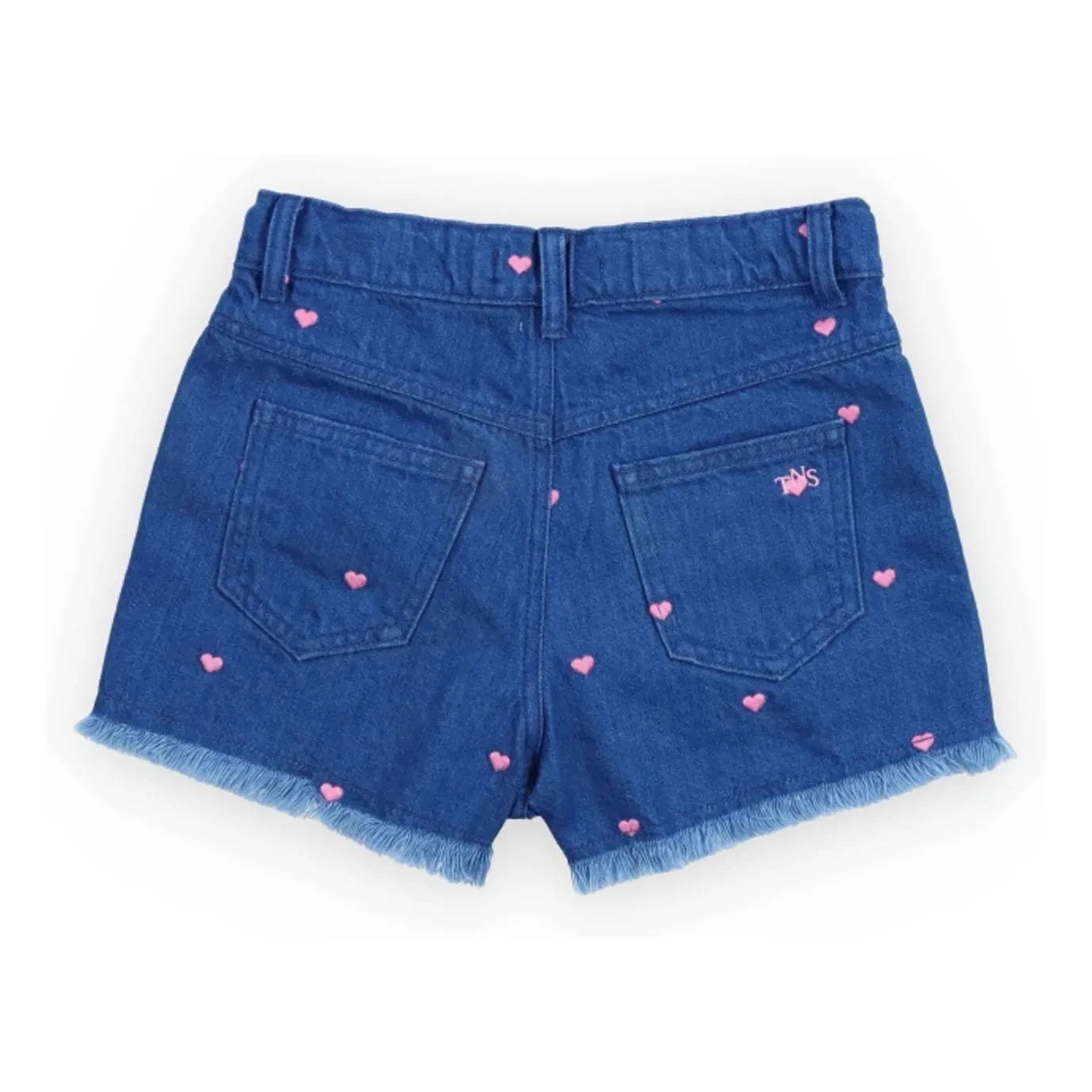 the new society - Denim Short Lys Cœurs | Azul
