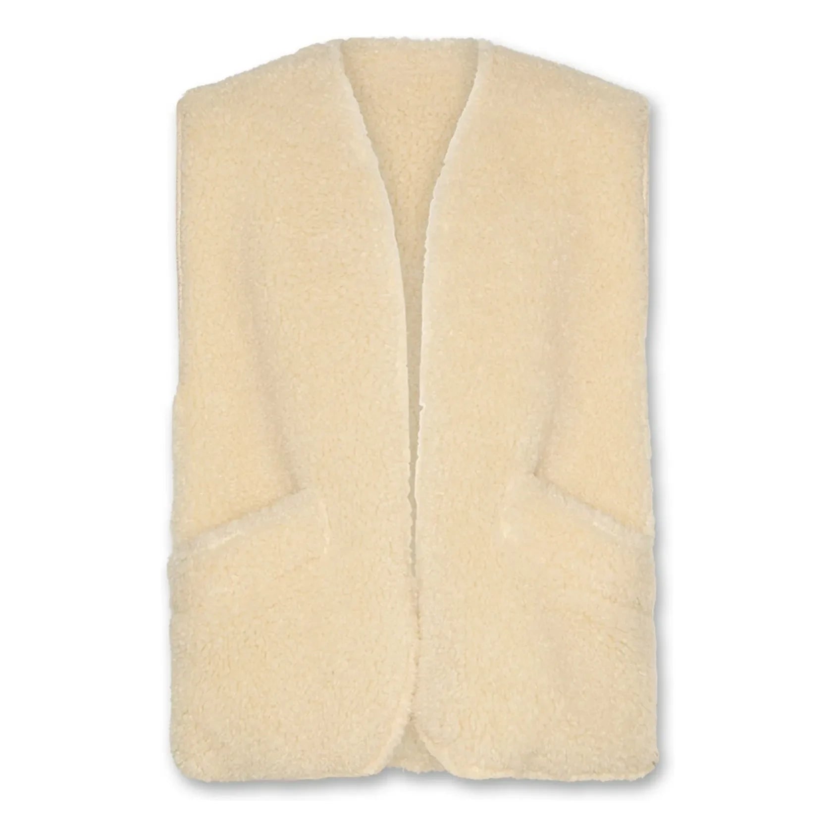 AO76 - Chaleco Sherpa reversible sin mangas Jambo | Beige