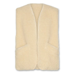 AO76 - Chaleco Sherpa reversible sin mangas Jambo | Beige