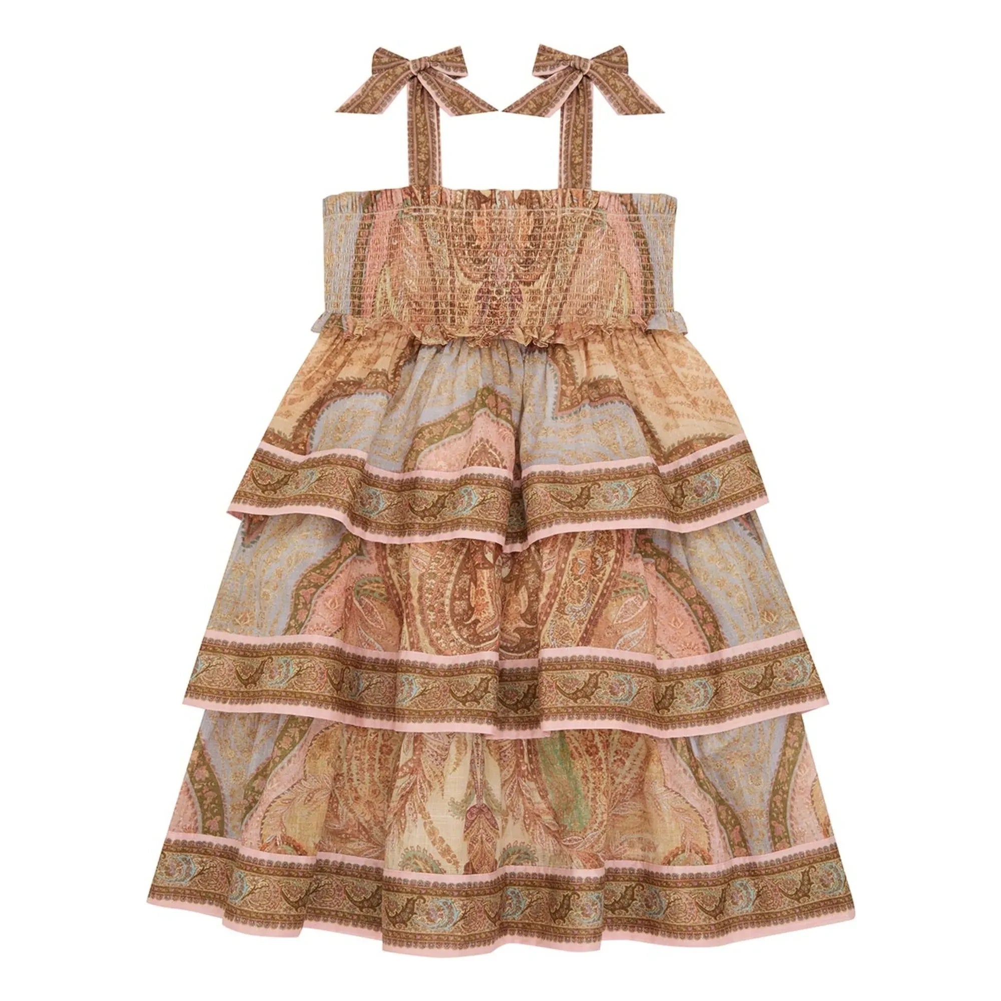 Zimmermann - Vestido con volantes Sand Awaken