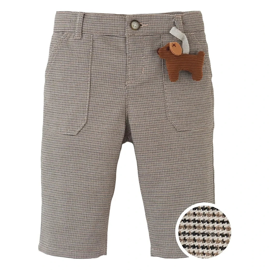 Gingersnaps - Pantalón Giorgio Bebek de Pata de Gallo | Marrón
