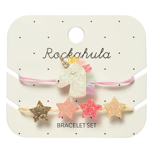 Rockahula Kids - Set de 2 Pulseras de Unicornio | Rosa Pálido