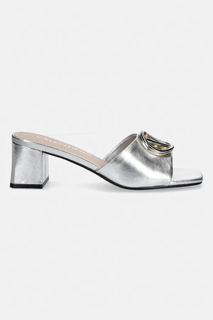 Sandalias de tacón bajo de cuero para mujer Valentino VALENTINE