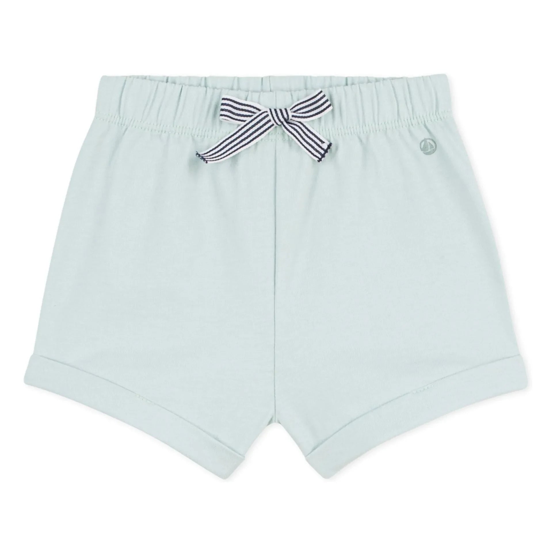 Petit Bateau - Pantalón corto de forro polar de algodón orgánico | Turquesa