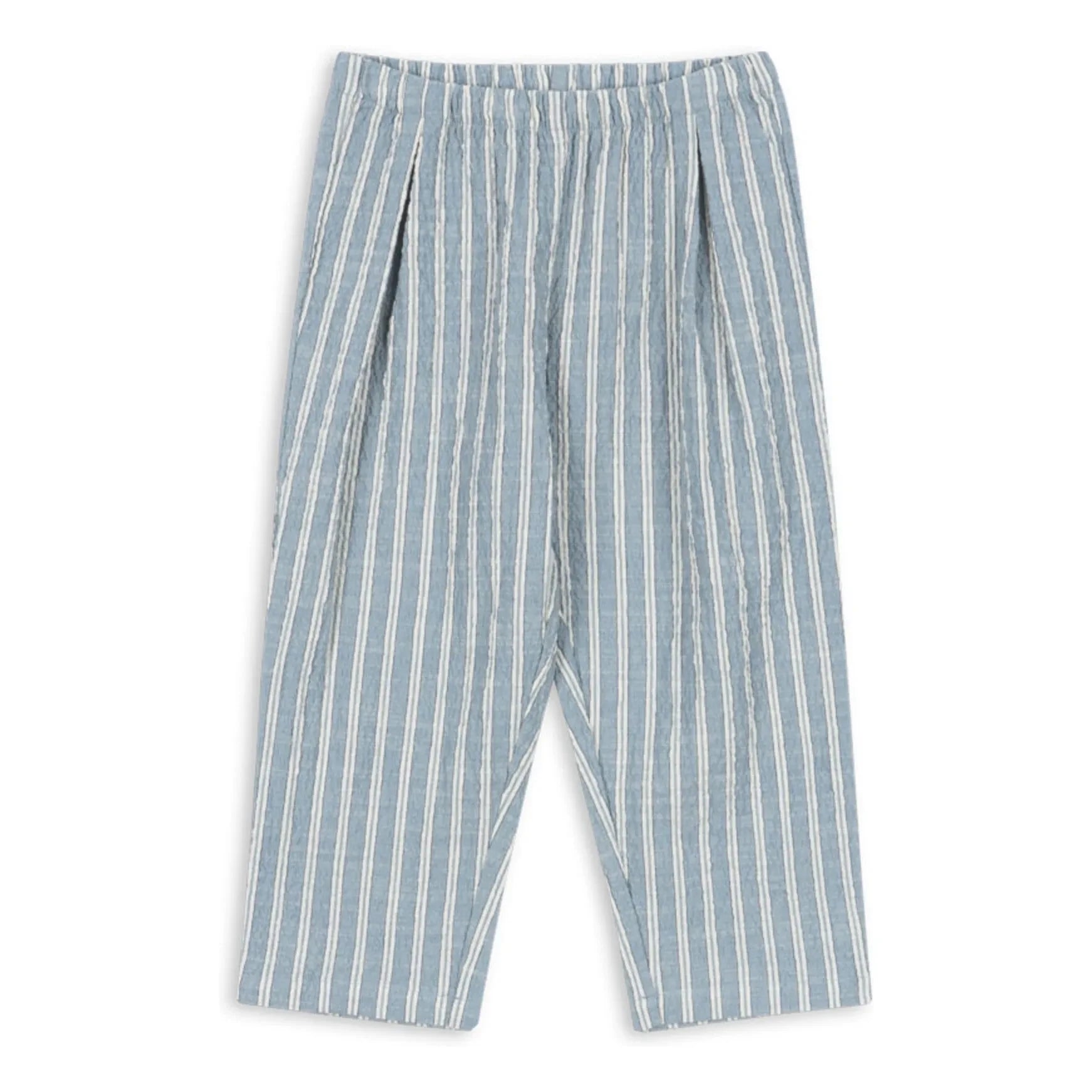 Konges Sløjd - Pantalones de algodón orgánico a rayas Elliot | Azul