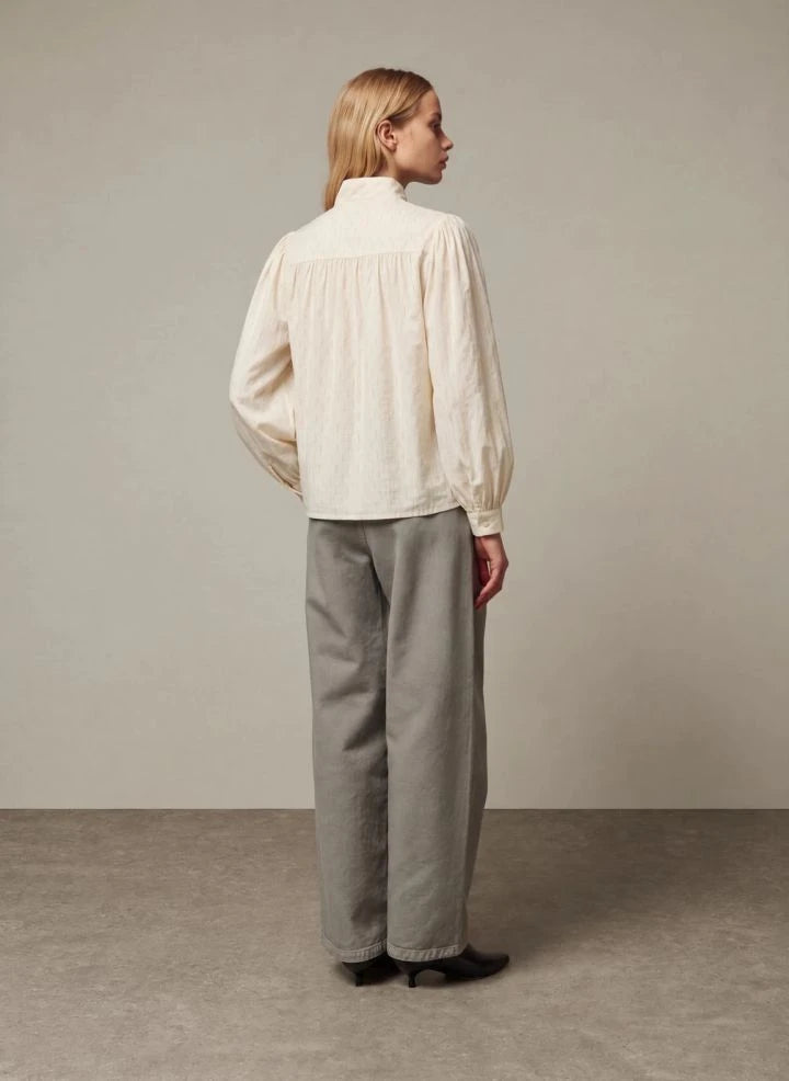 BELLEPIECE - Milton blusa de algodón | Latte
