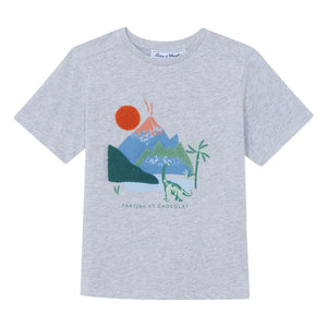 Tartine et Chocolat - Camiseta Chiné Volkan | Gris