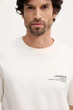 Camiseta de algodón Barbour Parkend