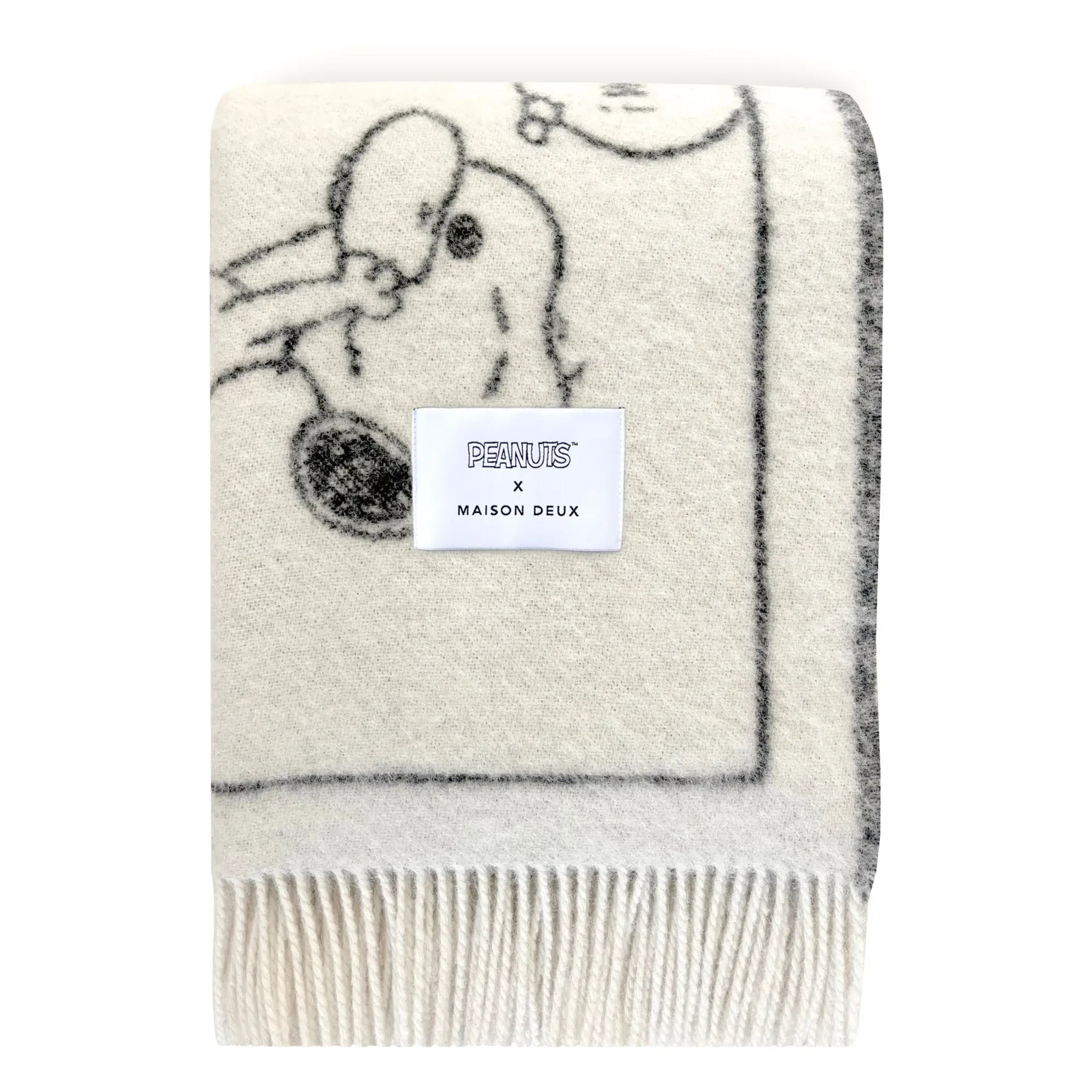Maison Deux - Bufanda Peanuts | Negro