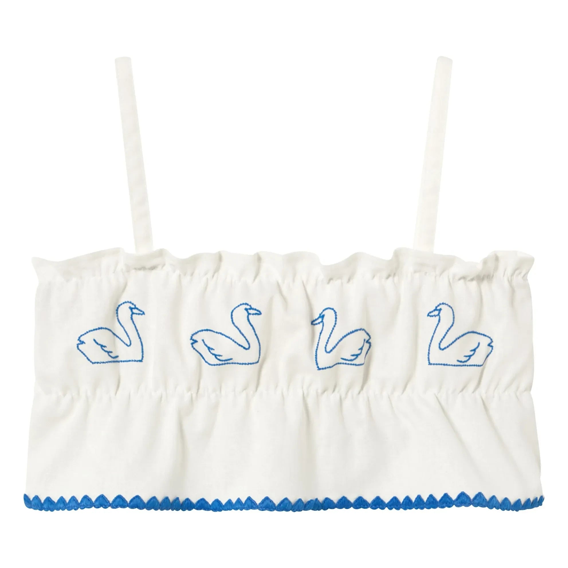 Tinycottons - Top Cisnes Lino | Blanco