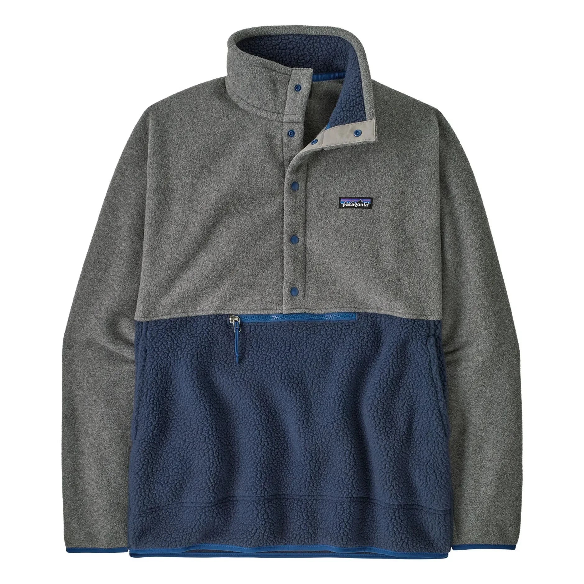 Patagonia - Polar Retro Pile de 1/2 broche Fibras Recicladas | Azul