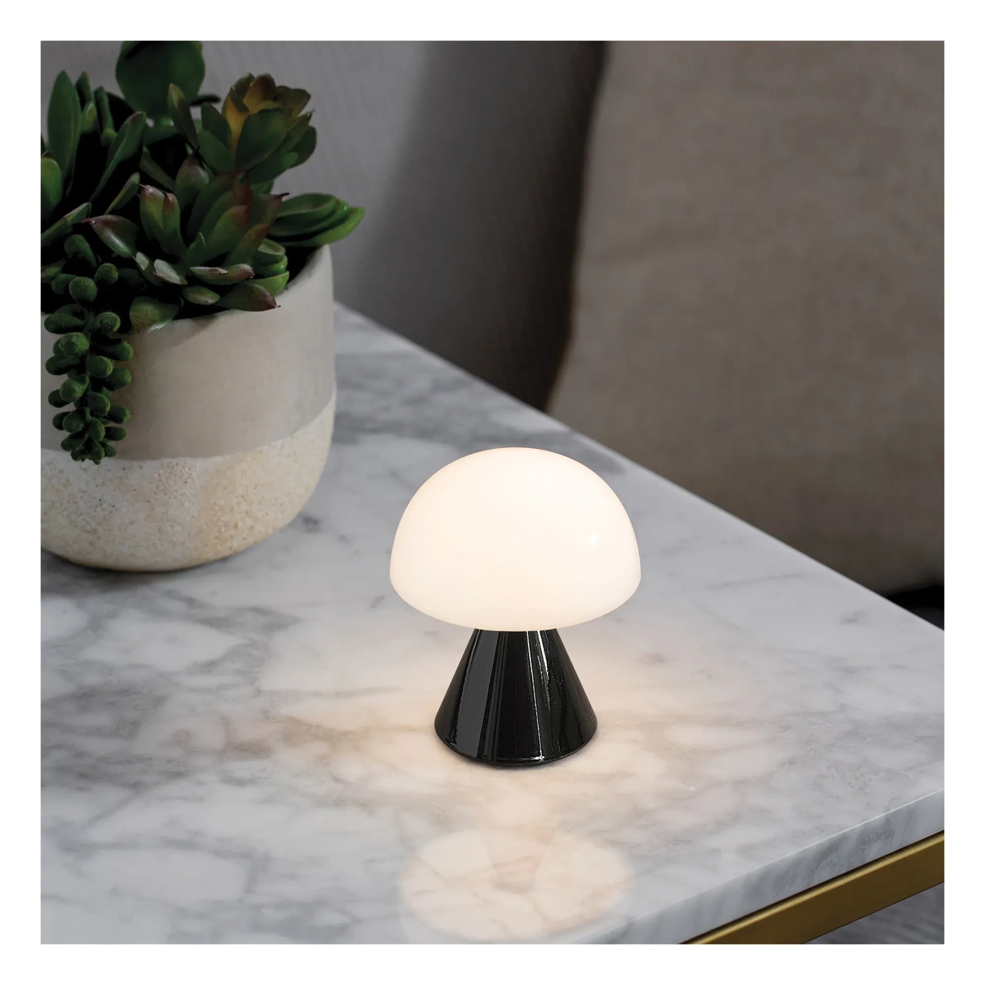 Lexon - Lámpara de mesa LED Mina Mini | Negro