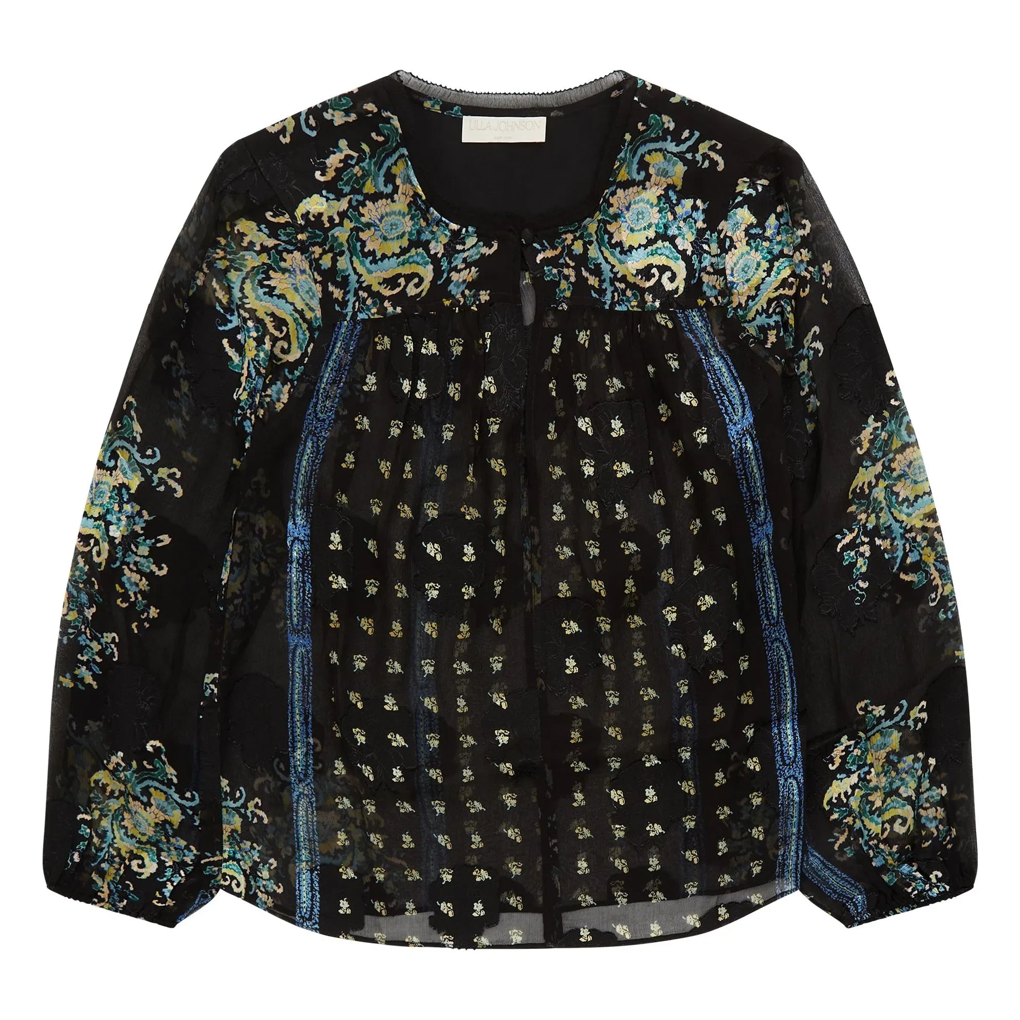 Ulla Johnson - Blusa de seda Aster | Azul noche
