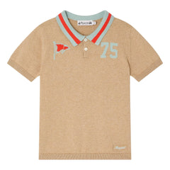 Bonpoint - Polo Loyal | Beige jaspeado