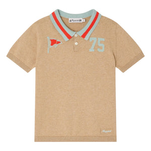 Bonpoint - Polo Loyal | Beige jaspeado