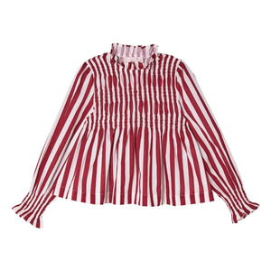 Tutu du Monde - Blusa a rayas Laurel | Borgoña