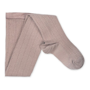 Collégien - Leggings de lana merino Angélique | Rosa empolvado